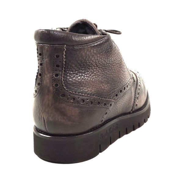BALDININI ?? MEN\'S BROWN SOFT LEATHER WINTER FUR LINING FLAT BOOTIE main image 5